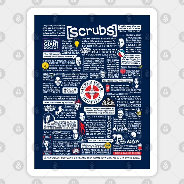 Scrubs Quotes Magnet by huckblade